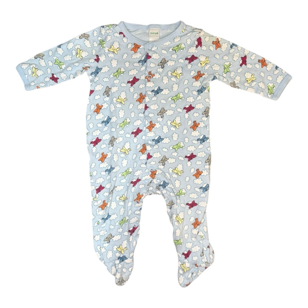 Circo Blue Cloud and Bear Print Kids One Piece